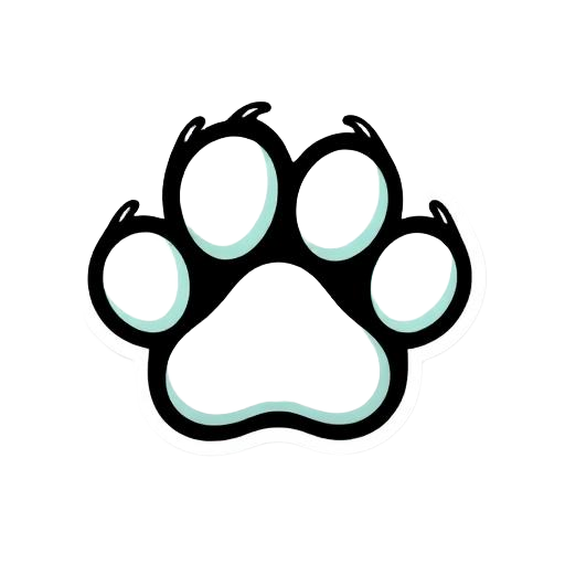 Sticker di una zampetta di gatto