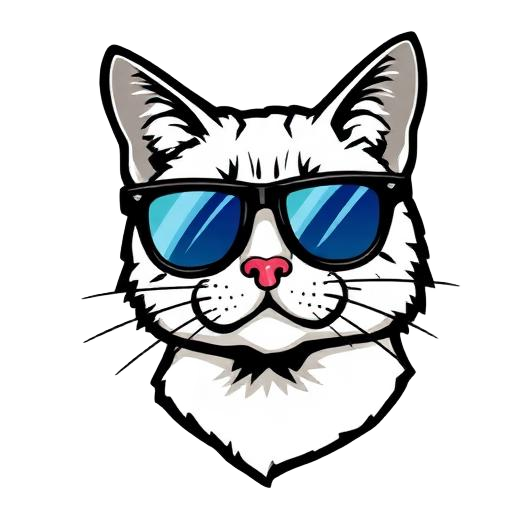 Sticker COOL CAT
