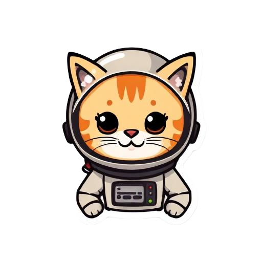Sticker MOON CAT